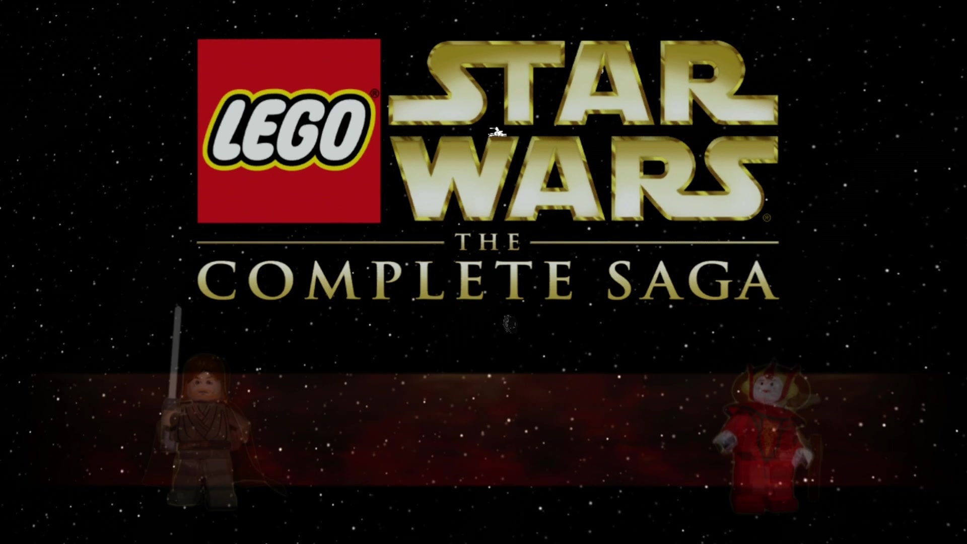LEGO Star Wars: The Complete Saga title screen for Xbox 360